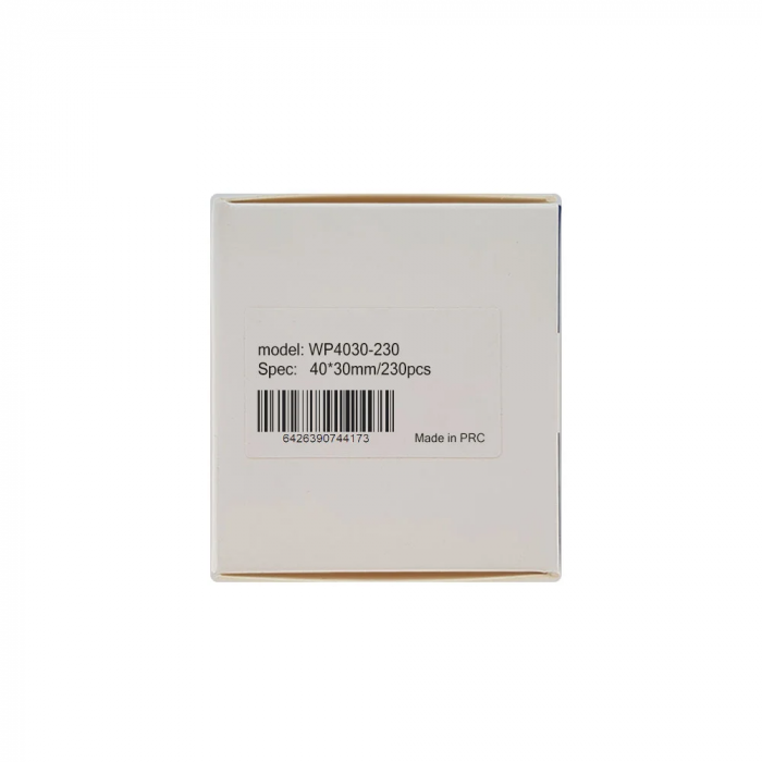 Thermal labels 40 x 30 mm white plastic Aymo ID1 for AIMO Phomemo M110 M200 M220 printer, 230 labels [12]