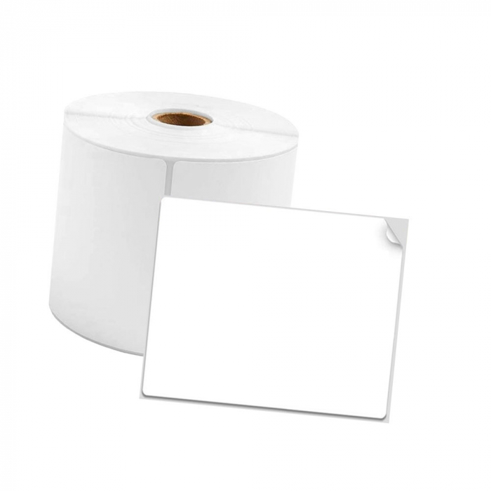 Etichete patrate 40 x 40 mm plastic alb Aymo ID1 pentru imprimanta AIMO Phomemo M110 M200 M220, 180 etichete [1]