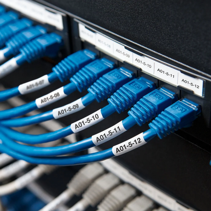 Etichete tub termocontractibil 19 mm x 1.5 m alb Aymo ID1 compatibile Dymo 18057 [3]