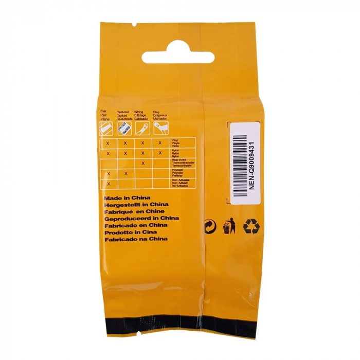 Etichete vinil alb 12 mm x 5.5 m Aymo ID1 compatibile Dymo 18444 [6]