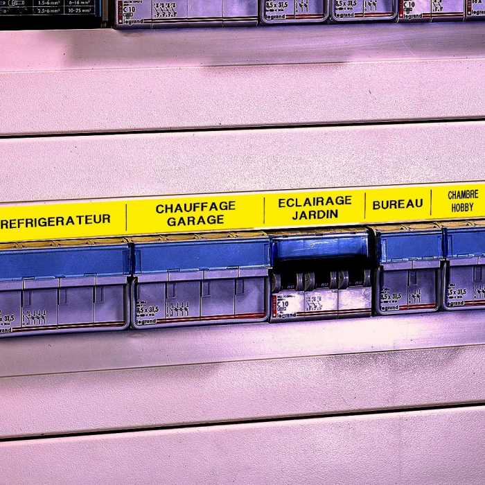 Vinil labels yellow 24 mm x 5.5 m Aymo ID1 compatible Dymo 1805431 [6]