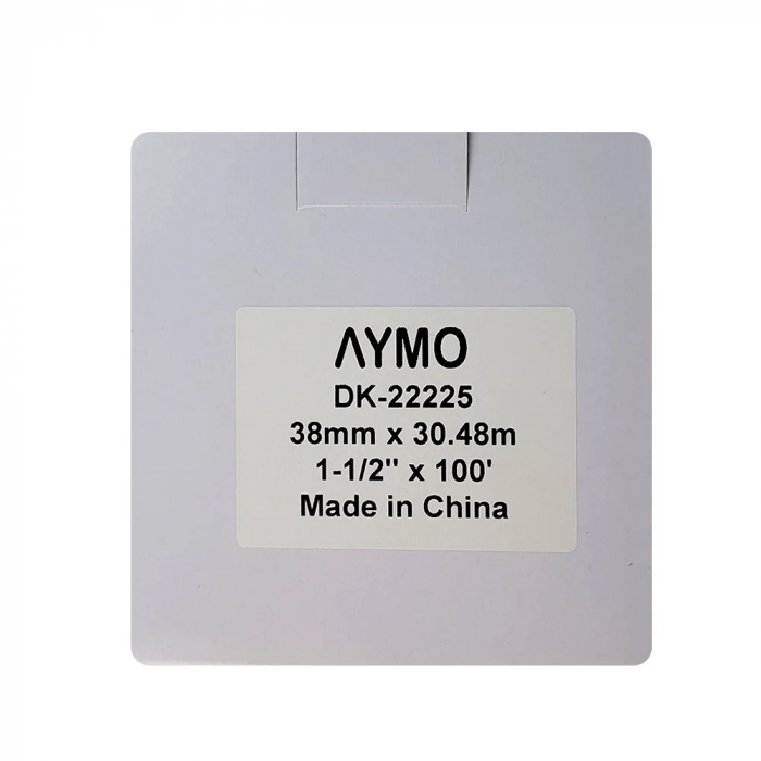 Set 10 Continuous narrow labels 38 mm x 30.48 m plastic holder included compatible Aymo ID1 Brother DK-22225 DK22225 [5]