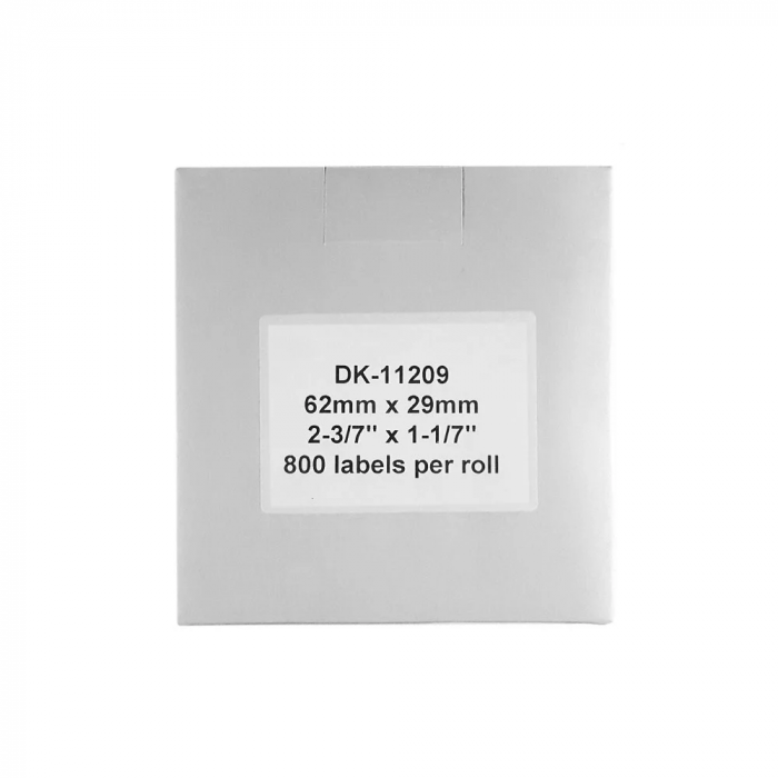 Set 5 Etichete 29 x 62 mm suport plastic inclus Aymo ID1 compatibile Brother DK-11209 DK11209 [3]