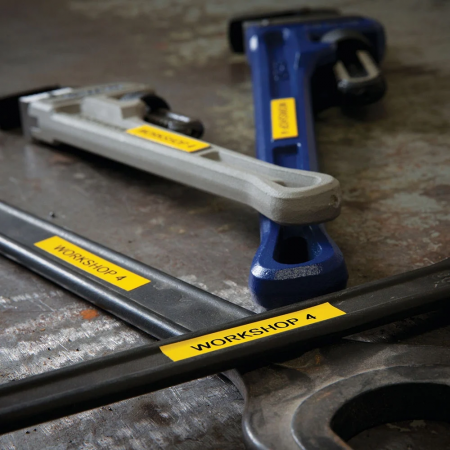 Banda etichete compatibila Brother TZe-651 24 mm negru/galben Aymo ID1 Brother 651 [2]