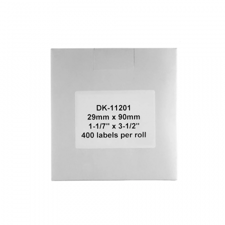 Etichete 29 x 90 mm suport plastic inclus Aymo ID1 compatibile Brother DK-11201 DK11201 400 etichete [3]