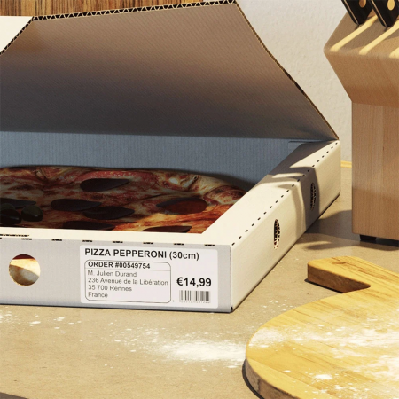 Labels 38 x 90 mm plastic holder included Aymo ID1 compatible Brother DK-11208 DK11208 400 labels [1]