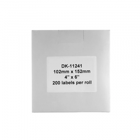 Etichete AWB 102 x 152 mm suport plastic inclus Aymo ID1 compatibile Brother DK-11241 DK11241, 200 etichete [3]