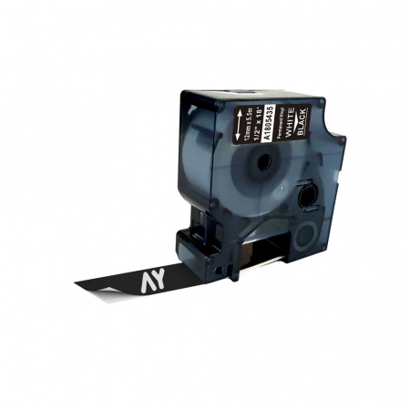 Etichete Compatibile Dymo Industriale - Etichete vinil alb 12 mm x 5.5 m Aymo ID1 compatibile Dymo 1805435