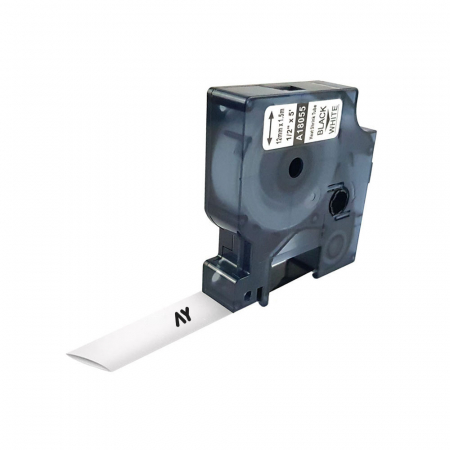 Etichete Compatibile Dymo Industriale - Etichete tub termocontractibil 12 mm x 1.5 m alb Aymo ID1 compatibile Dymo 18055