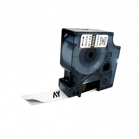 Etichete Compatibile Dymo Industriale - Etichete flexibile cabluri 19 mm x 3.5 m alb Aymo ID1 compatibile Dymo 18489 16958 S0718050