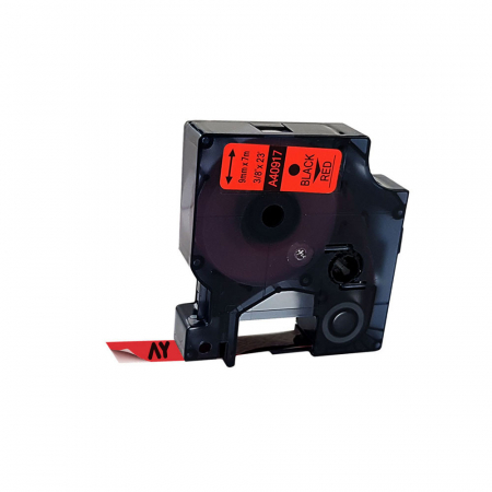 Etichete Compatibile Dymo LabelManager - Etichete plastic rosu 9 mm x 7 m rosu Aymo ID1 compatibile Dymo S0720720 40917