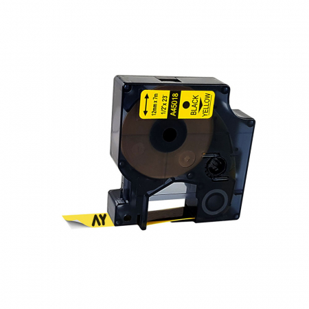 Etichete Compatibile Dymo LabelManager - Etichete plastic galben 12mm x 7m Aymo ID1 compatibile Dymo S0720580 45018
