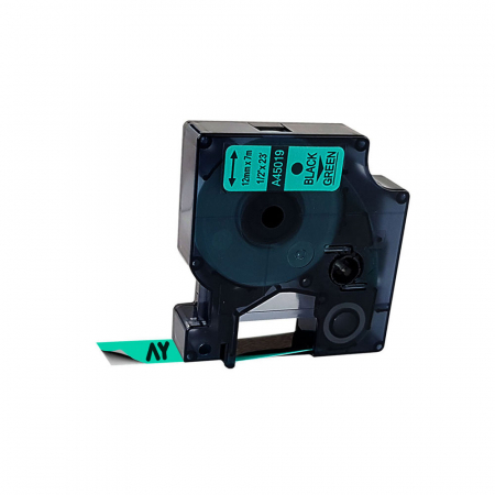Etichete Compatibile Dymo LabelManager - Etichete plastic verde 12 mm x 7 m Aymo ID1compatibile Dymo S0720590 45019