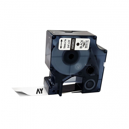 Etichete Compatibile Dymo LabelManager - Etichete plastic alb 19 mm x 7 m Aymo ID1 compatibile Dymo S0720830 45803
