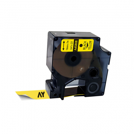 Etichete Compatibile Dymo LabelManager - Etichete plastic galben 19 mm x 7 m Aymo ID1 Dymo S0720880 45808