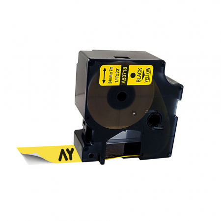 Etichete Compatibile Dymo LabelManager - Etichete plastic galben 24 mm x 7 m Aymo ID1 compatibile Dymo S0720980 53718
