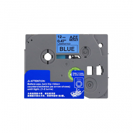 Etichete Compatibile Brother TZe laminate - Banda etichete compatibila Brother TZe-531 12 mm negru/albastru Aymo ID1 Brother 531