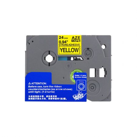 Banda etichete compatibila Brother TZe-651 24 mm negru/galben Aymo ID1 Brother 651 [0]