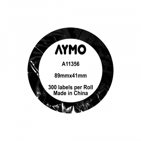 Etichete ecusoane nume 41 x 89 mm plastic alb Aymo ID1 compatibile Dymo S0722560 11356 300 etichete [5]