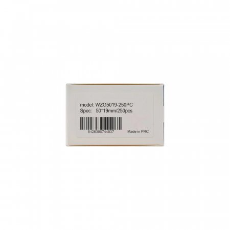 Etichete haine fata dubla ureche perforata exterioara 50 x 19 mm plastic alb model Aripi Paun Aymo ID1 pentru imprimanta Aymo Phomemo M110 M200 M220, 250 etichete [5]