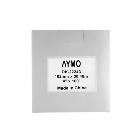 Etichete late modul continuu 102 mm x 30.48 m suport plastic inclus Aymo ID1 compatibile Brother DK-22243 DK22243 [4]