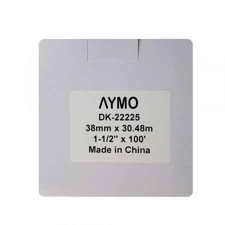 Etichete modul continuu 38 mm x 30.48 m suport plastic inclus compatibile Aymo ID1 Brother DK-22225 DK22225 [3]