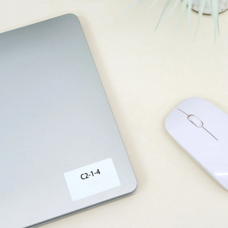 Etichete patrate 40 x 40 mm plastic alb Aymo ID1 pentru imprimanta AIMO Phomemo M110 M200 M220, 180 etichete [3]