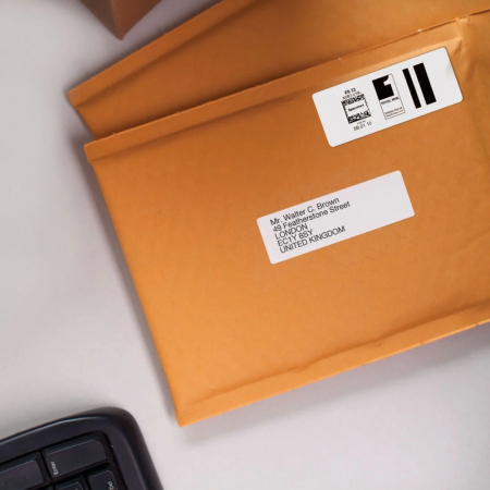 Etichete patrate 40 x 40 mm plastic alb Aymo ID1 pentru imprimanta AIMO Phomemo M110 M200 M220, 180 etichete [2]