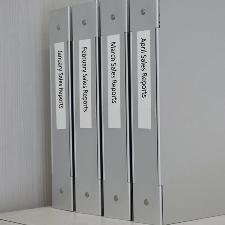 Etichete plastic alb 19 mm x 7 m Aymo ID1 compatibile Dymo S0720830 45803 [1]