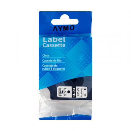 Etichete plastic alb 24 mm x 7 m alb Aymo ID1 compatibile Dymo S0720930 53713 [4]