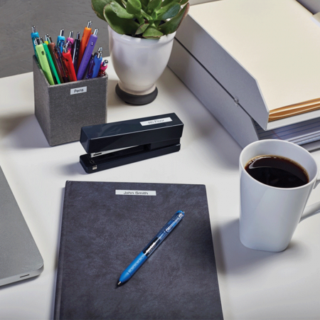 Etichete plastic alb 9 mm x 7 m Aymo ID1 compatibile Dymo S0720780 40913 [2]