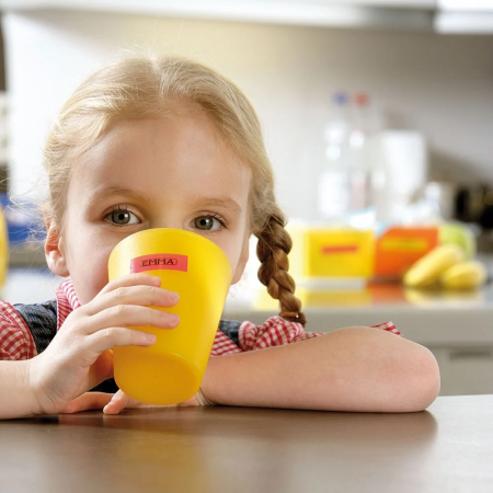 Red plastic labels 12 mm x 7 m Aymo ID1 compatible Dymo S0720570 45017 [6]