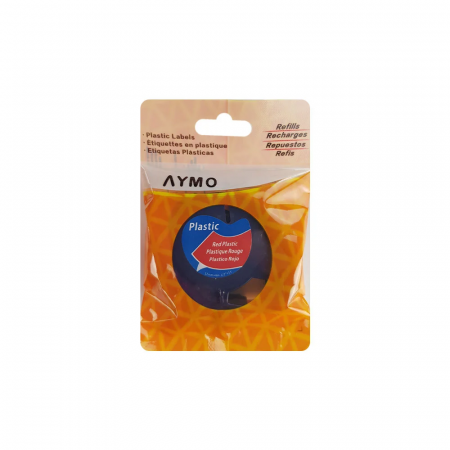 Etichete plastic rosu 12mm x 4m Aymo ID1 compatibile Dymo Letratag 91203 S0721630 [3]