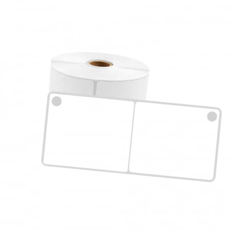 Etichete termice in rola AYMO - Etichete produs fata dubla perforatie interioara 50 x 15 mm plastic alb Aymo ID1 pentru imprimanta Aymo Phomemo M110 M200 M220, 400 etichete