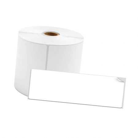 Etichete termice in rola AYMO - Etichete termice biblioraft 20 x 100 mm plastic alb Aymo ID1 pentru imprimanta AIMO Phomemo M110 M200 M220, 160 etichete