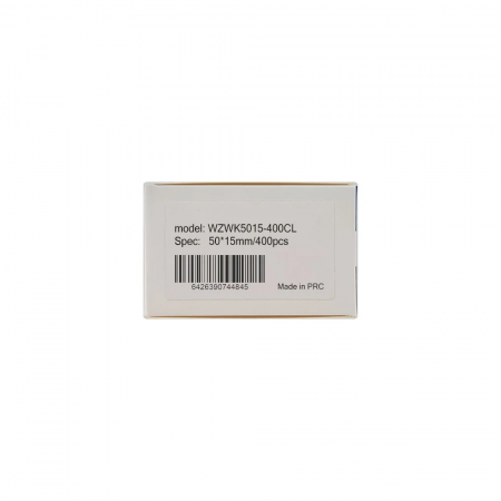 Etichete termice duble 50 x 15 mm plastic alb model Nori Aymo ID1 pentru imprimanta Aymo Phomemo M110 M200 M220, 400 etichete [7]