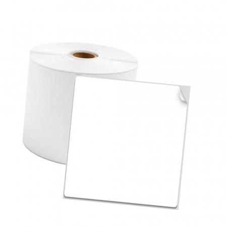 Etichete termice in rola AYMO - Etichete termice 50 x 70 mm plastic alb Aymo ID1 pentru imprimanta AIMO Phomemo M110 M200 M220, 110 etichete