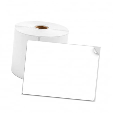 Etichete termice in rola AYMO - Etichete termice 70 x 80 mm plastic alb Aymo ID1 pentru imprimanta AIMO Phomemo M200 M220, 100 etichete