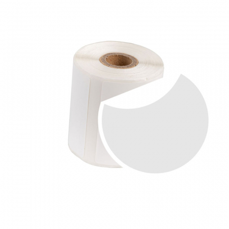 Etichete termice in rola AYMO - Etichete rotunde Ø30 mm plastic alb Aymo ID1 pentru imprimanta AIMO Phomemo M110 M200 M220, 200 etichete