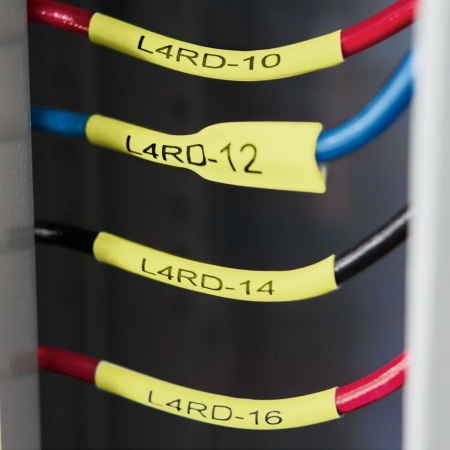 Heat Shrink tube labels 6 mm x 1.5 m yellow Aymo ID1 compatible Dymo 18052 [3]