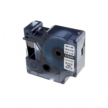 Vinil labels white 19 mm x 5.5 m Aymo ID1 compatible Dymo 18445 [4]