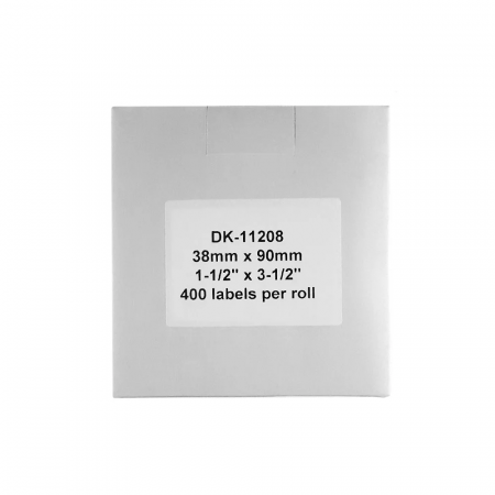 Set 10 Etichete 38 x 90 mm suport plastic inclus Aymo ID1 compatibile Brother DK-11208 DK11208 [4]