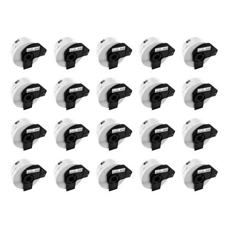 Etichete Compatibile Brother DK - Set 20 Etichete 38 x 90 mm suport plastic inclus Aymo ID1 compatibile Brother DK-11208 DK11208