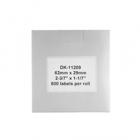 Set 3 Etichete 29 x 62 mm suport plastic inclus Aymo ID1 compatibile Brother DK-11209 DK11209 [3]