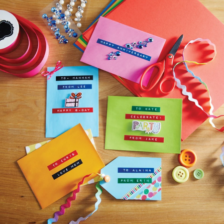 Set 3 Etichete Omega asortat (rosu, albastru, negru) 9mm x 3m Aymo ID1 compatibile Dymo Omega Junior 520102 520106 520109 S0847750 [8]