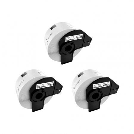 Etichete Compatibile Brother DK - Set 3 Etichete 38 x 90 mm suport plastic inclus Aymo ID1 compatibile Brother DK-11208 DK11208