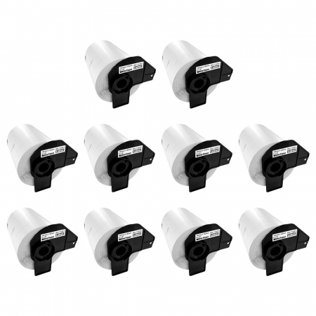Etichete Compatibile Brother DK - Set 10 Etichete AWB 102 x 152mm suport plastic inclus Aymo ID1 compatibile Brother DK-11241 DK11241