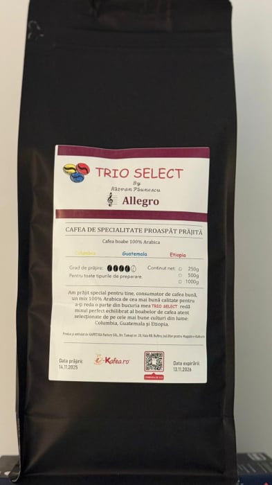 ALLEGRO - Trio Select By Razvan Paunescu, 1 kg, 100% Arabica, (Columbia, Guatemala, Etiopia) [1]