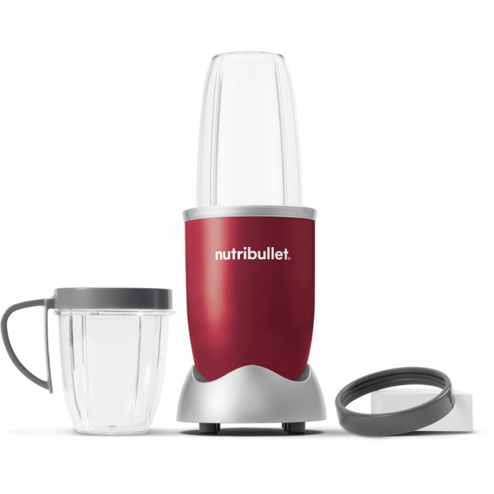 Blender Nutribullet Original 600 NB606R, 600W, Lama de extractie, Cana inalta de 700ml, Cana de 500ml, Amestecare uniforma, Design simplu si compact, Usor de curatat, Fara BPA, Cablu 100cm, 2.86kg, Ro [2]