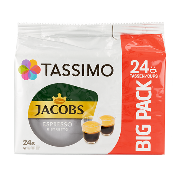 Capsule cafea, Jacobs Tassimo Espresso Ristretto Big Pack, 24 capsule